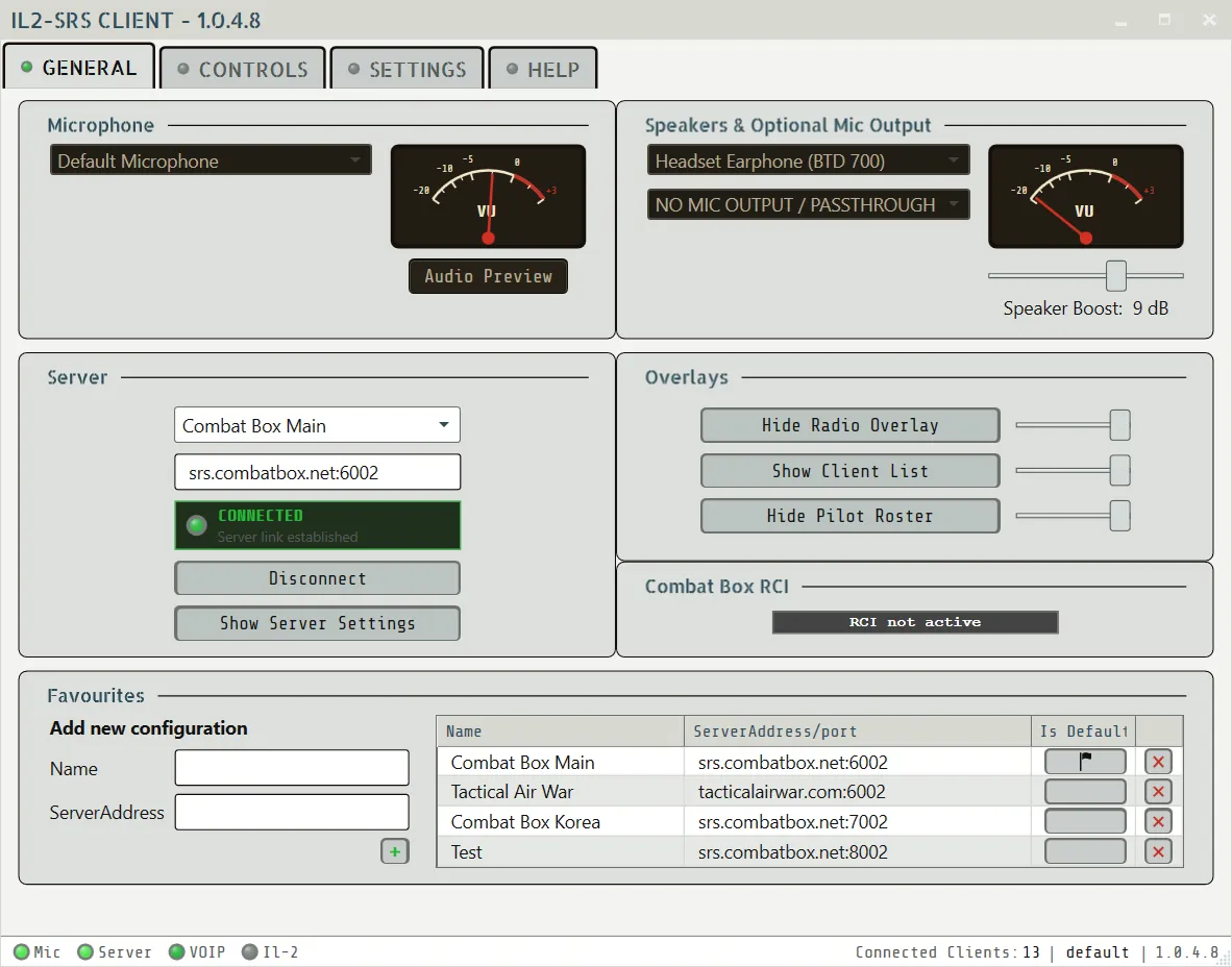 SRS for IL-2 client using the light theme